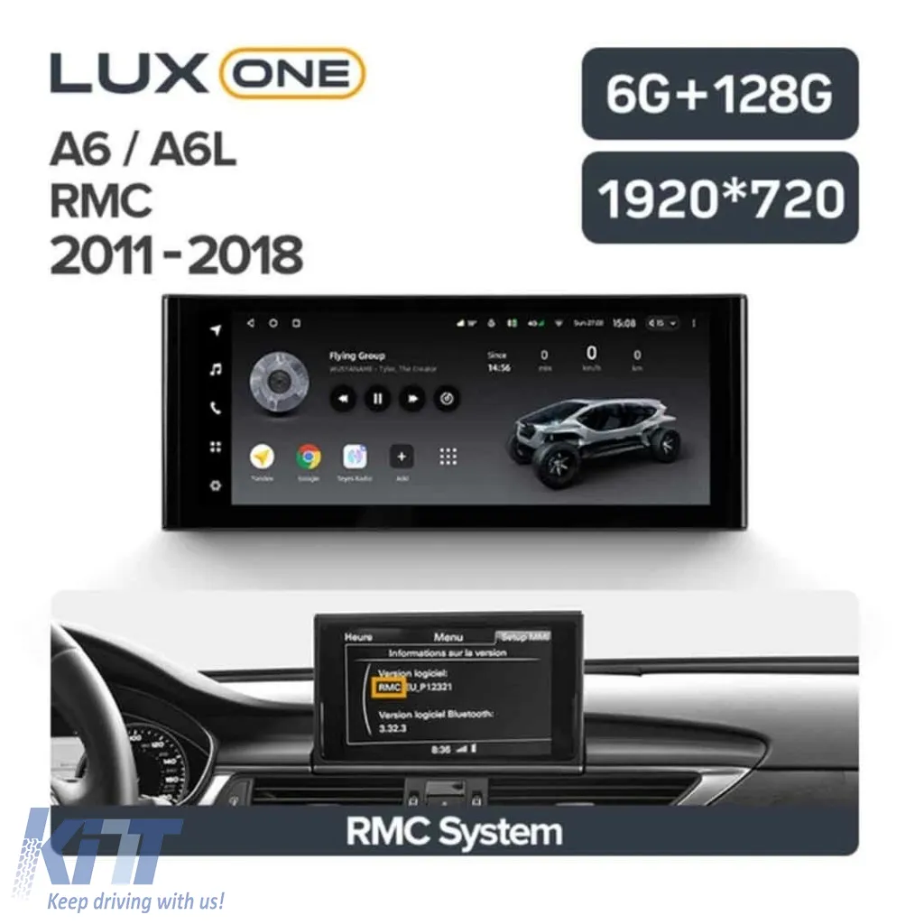 Teyes Lux One Car Navigation suitable for Audi A6 C7 2012-2018 6+128GB 12.3 IPS Octa-Core 2.0 GHz Android 4G DSP Bluetooth 5.1
