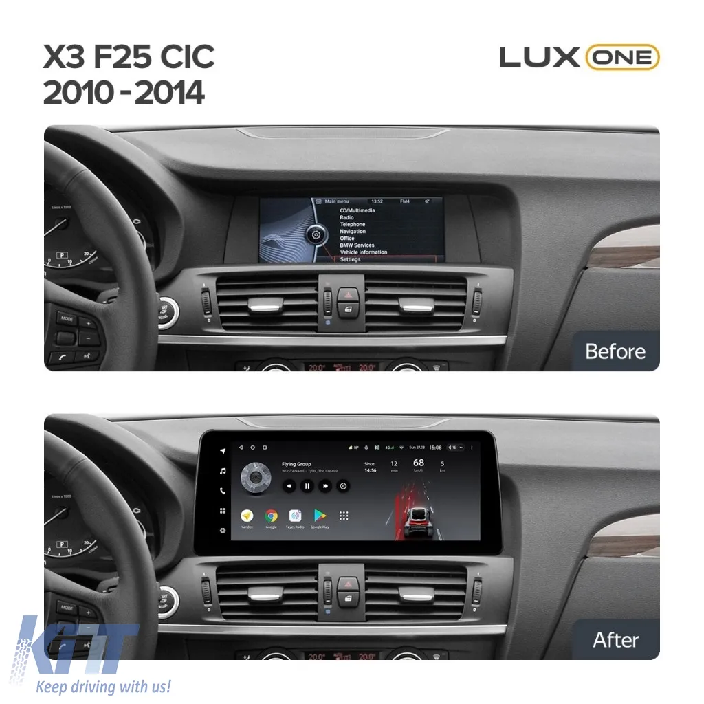 Teyes Lux One Car Navigation suitable for BMW X3 F25 2010-2014 CIC 6+128GB 12.3, IPS Octa-Core 2.0 GHz Android 4G DSP Bluetooth 5.1