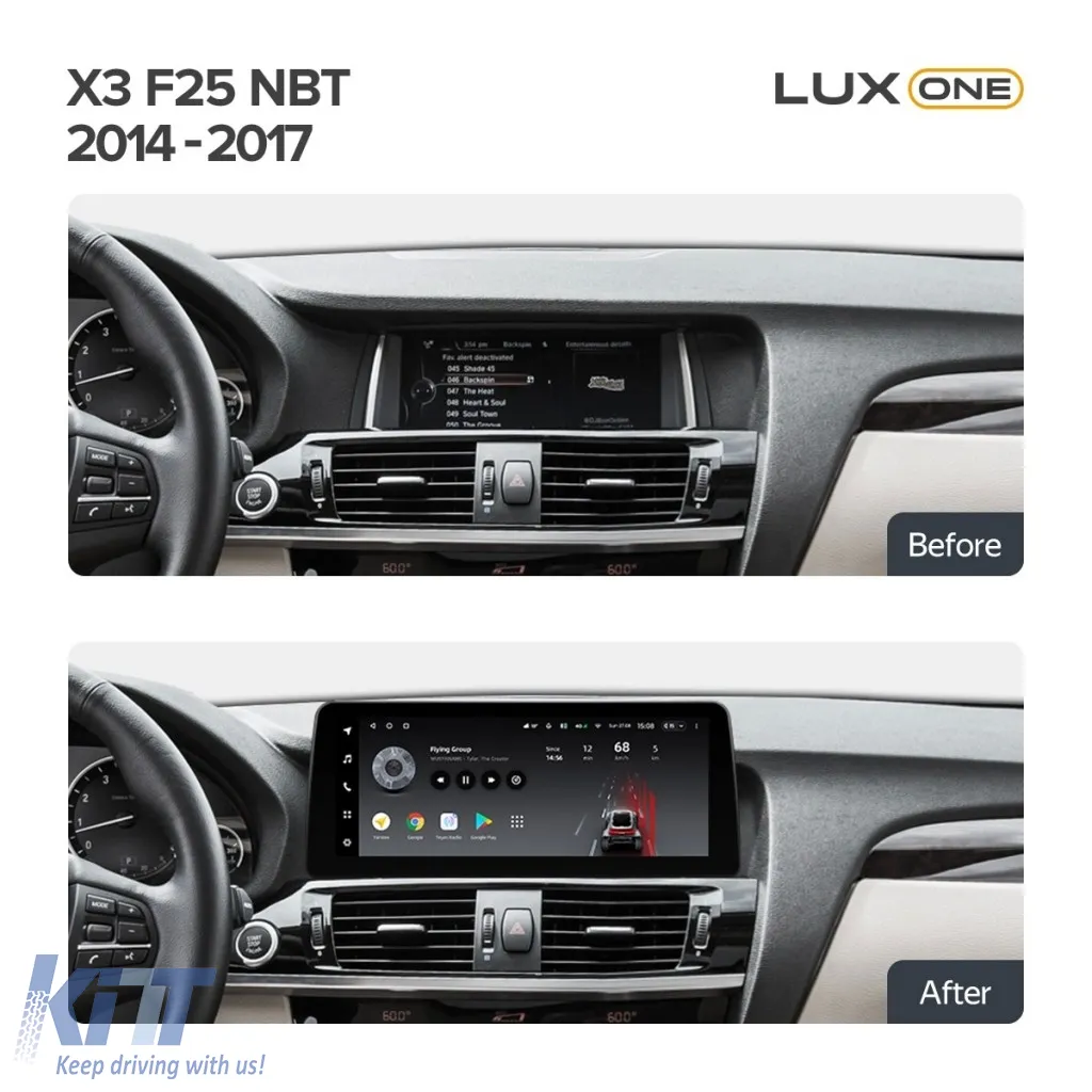 Teyes Lux One Car Navigation suitable for BMW X3 F25 2014-2017 NBT 6+128GB 12.3, IPS Octa-Core 2.0 GHz Android 4G DSP Bluetooth 5.1