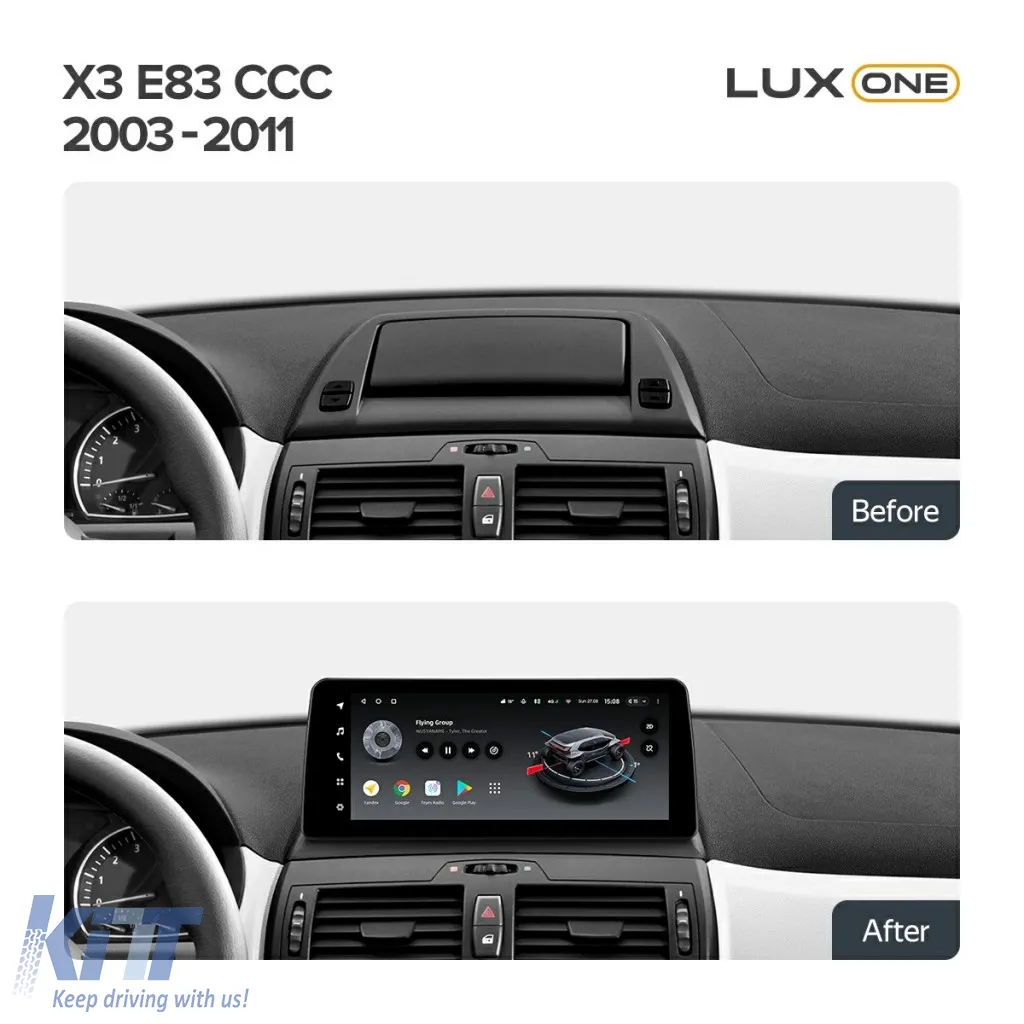 Teyes Lux One Car Navigation suitable for BMW X3 E83 2003-2010 CCC 6+128GB 12.3 IPS Octa-Core 2.0 GHz Android 4G DSP Bluetooth 5.1