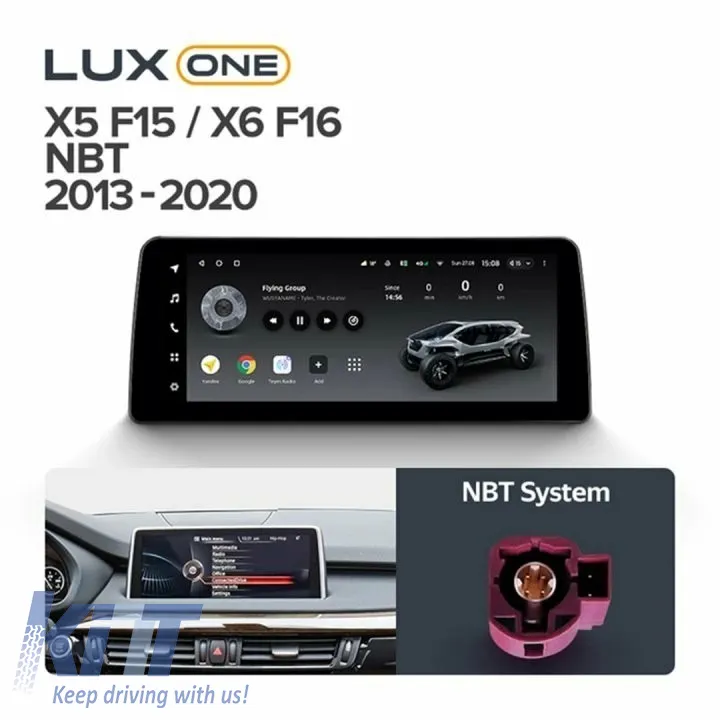 Teyes Lux One Car Navigation suitable for BMW X5 F15 2013-2020 NBT 6+128GB 12.3, IPS Octa-Core 2.0 GHz Android 4G DSP Bluetooth 5.1