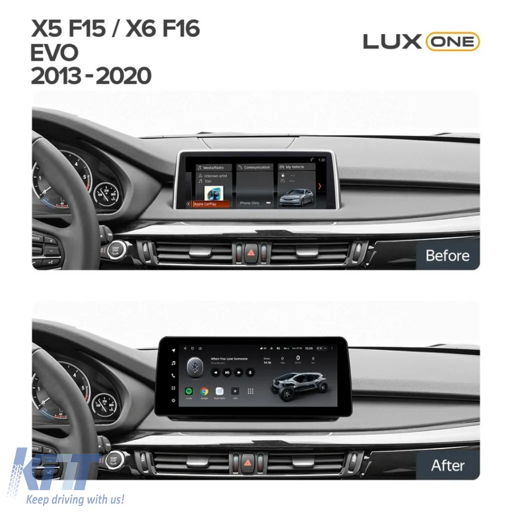 Teyes Lux One Car Navigation suitable for BMW X5 F15 2014-2018 EVO 6+128GB 12.3 IPS Octa-core 2Ghz, Android 4G Bluetooth 5.1 DSP