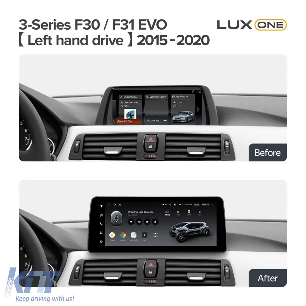 Teyes Lux One Car Navigation suitable for BMW Series 3 F30 2011-2016 EVO 6+128GB 12.3, IPS Octa-Core 2.0 GHz Android 4G DSP Bluetooth 5.1