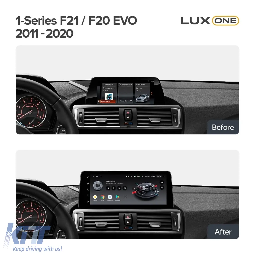 Teyes Lux One Car Navigation suitable for BMW Series 1 F20 2011-2020 EVO 6+128G 12.3, IPS Octa-Core 2.0 GHz Android 4G DSP Bluetooth 5.1