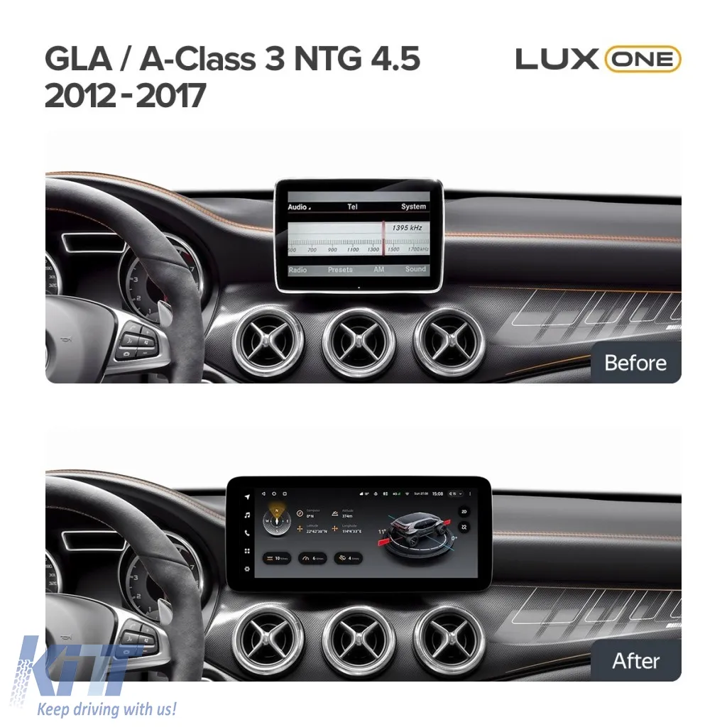 Teyes Lux One car navigation suitable for Mercedes-Benz A Class W176 2012-2017 NTG 4.5 6+128GB 12.3 IPS Octa-Core 2.0 GHz Android 4G DSP Bluetooth 5.1