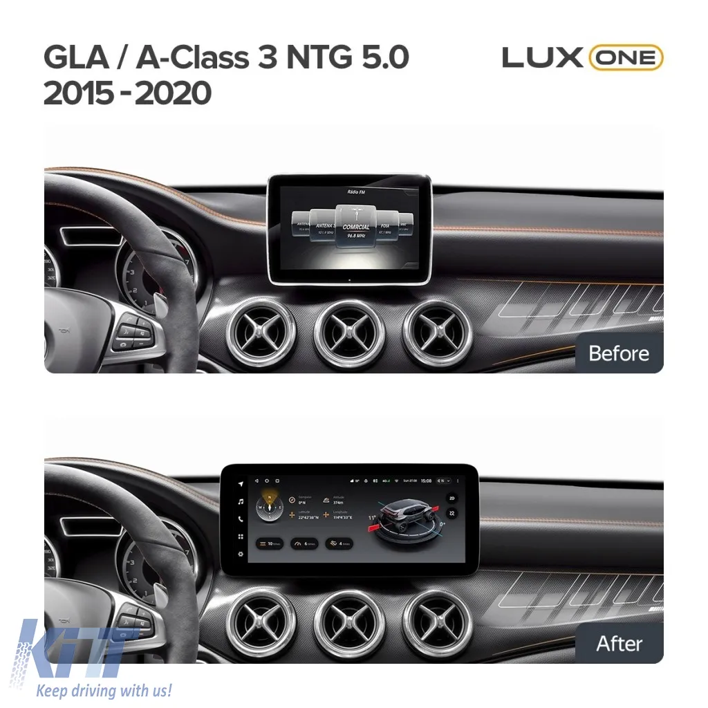 Teyes Lux One car navigation suitable for Mercedes-Benz A Class W176 2015-2020 NTG 5.0 6+128GB 12.3, IPS Octa-Core 2.0 GHz Android 4G DSP Bluetooth 5.1