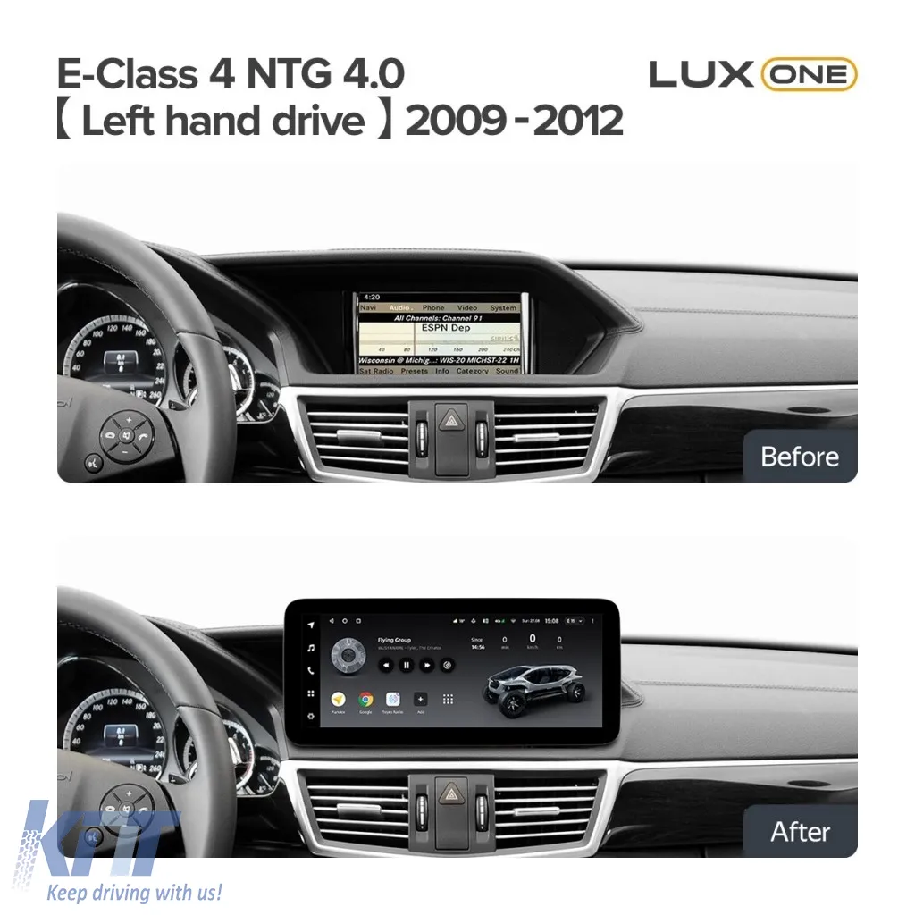 Teyes Lux One Car Navigation suitable for Mercedes-Benz E Class W212 2009-2012 NTG 4.0 6+128GB 12.3, IPS Octa-Core 2.0 GHz Android 4G DSP Bluetooth 5.1