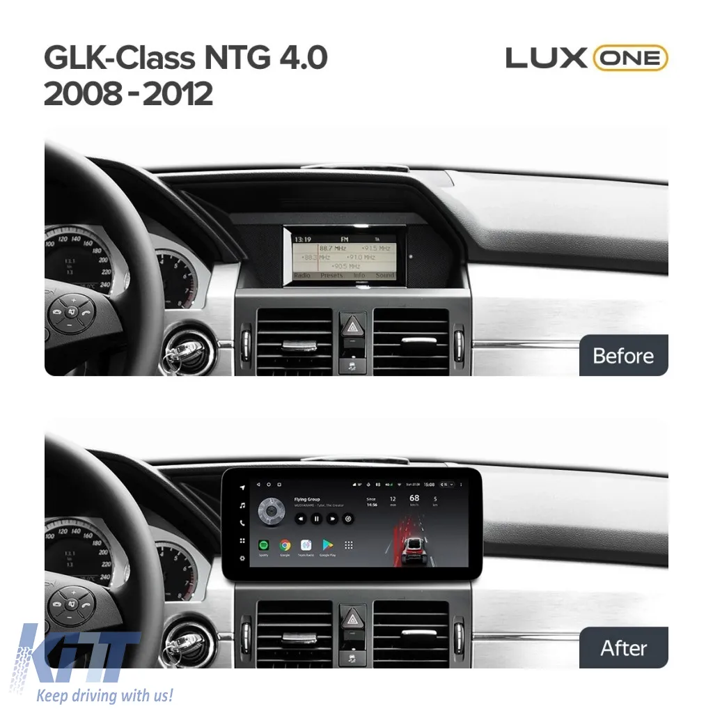 Teyes Lux One car navigation suitable for Mercedes-Benz GLK X204 2008-2012 NTG 4.0 6+128GB 12.3, IPS Octa-Core 2.0 GHz Android 4G DSP Bluetooth 5.1