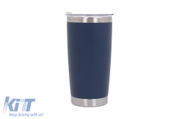 Thermos Stainless Steel SS304 Insulated Mug with Lid Double Wall Blue 20oz 590ml - CANBLUE