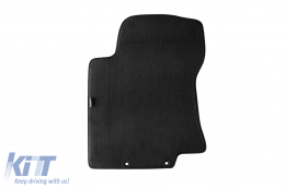 Three-layer textile floor mats made of Petex Style material suitable for Nissan X-Trail after 2014, 5 seats, set of 4 pieces, black-image-6242047