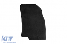 Three-layer textile floor mats made of Petex Style material suitable for Nissan X-Trail after 2014, 5 seats, set of 4 pieces, black-image-6242048