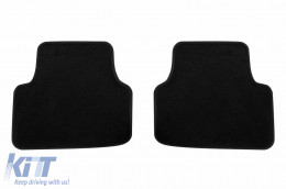Three-layer textile floor mats made of Petex Style material suitable for Skoda Octavia sedan, combi, hybrid after 2020, set of 4 pieces, black-image-6242449