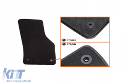Three-layer textile floor mats Petex Style material suitable for Audi A3 Sportback, sedan 2013-2016, set of 4 pieces, black-image-6241472