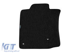 Three-layer textile floor mats Petex Style material suitable for Toyota Land Cruiser 2009-2021, with 5 or 7 seats, set of 4 pieces, black-image-6242172