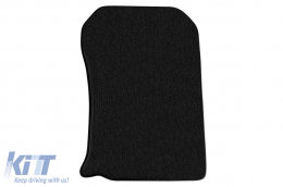 Three-layer textile floor mats Petex Style material suitable for Toyota Land Cruiser 2009-2021, with 5 or 7 seats, set of 4 pieces, black-image-6242173