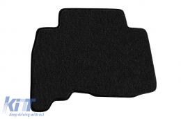 Three-layer textile floor mats Petex Style material suitable for Toyota Land Cruiser 2009-2021, with 5 or 7 seats, set of 4 pieces, black-image-6242174