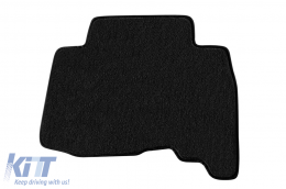 Three-layer textile floor mats Petex Style material suitable for Toyota Land Cruiser 2009-2021, with 5 or 7 seats, set of 4 pieces, black-image-6242175