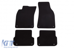 Three-layer textile floor mats Petex Style suitable for Audi A6 sedan, estate 2006-2011, set of 4 pieces, black - ABFMA6022469