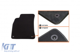 Three-layer textile floor mats Petex Style material suitable for Audi A5 coupe, convertible, S5 2007-2017, set of 4 pieces, black-image-6242761
