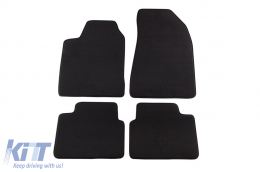 Three-layer textile floor mats suitable for Alfa Romeo Giulietta after 2010, set of 4 pieces, black - ABFMAR6022162