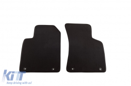Three-layer textile floor mats suitable for Audi TT coupe, convertible 1999-2006, set of 2 pieces, black - ABFMA6022253