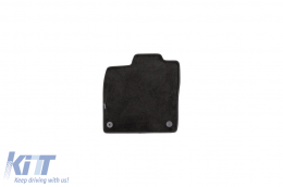 Three-layer textile floor mats suitable for Audi Q4 e-Tron after 2021, set of 4 pieces, black-image-6241980