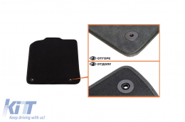 Three-layer textile floor mats suitable for Audi Q5 2008-2016, set of 4 pieces, black-image-6242856