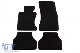 Three-layer textile floor mats suitable for BMW 5 Series E60 sedan, E61 touring 2007-2010 X-Drive, set of 4 pieces, black - ABFMB6022233