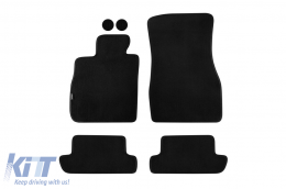 Three-layer textile floor mats suitable for BMW Series 8 G15 Coupe after 2019 X-Drive, set of 4 pieces, black - ABFMB6022183