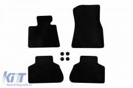 Three-layer textile floor mats suitable for BMW X5 G05 after 2018, set of 4 pieces, black - ABFMB6022194