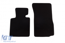 Three-layer textile floor mats suitable for BMW Z4 E85 2003-2013, set of 2 pieces, black
