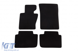 Three-layer textile floor mats suitable for BMW X3 E83 2004-2010, set of 4 pieces, black