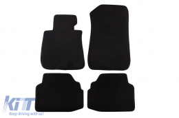 Three-layer textile floor mats suitable for BMW Series 3 E92 Coupe 2006-2013, set of 4 pieces, black - ABFMB6022232