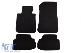 Three-layer textile floor mats suitable for BMW Series 1 E81, E82 Coupe 2007-2014, 3 doors, set of 4 pieces, black - ABFMB6022263