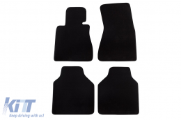 Three-layer textile floor mats suitable for BMW Series 7 E66 2002-2008 long wheelbase, set of 4 pieces, black - ABFMB6022266