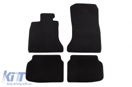 Three-layer textile floor mats suitable for BMW Series 7 F01 2008-2015 short base, set of 4 pieces, black - ABFMB6022270