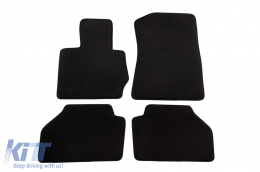 Three-layer textile floor mats suitable for BMW X3 F25 2010-2017, X4 F26 2014-2018, set of 4 pieces, black - ABFMB6022271