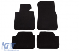Three-layer textile floor mats suitable for BMW Series 1 F20, F21 2011-2019, Series 2 F22 after 2014, set of 4 pieces, black - ABFMB6022312