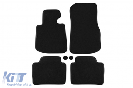 Three-layer textile floor mats suitable for BMW Series 4 F36 Gran Coupe after 2014, set of 4 pieces, black - ABFMB6022379