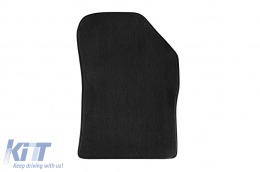 Three-layer textile floor mats suitable for Dacia Lodgy after 2012, with 5 or 7 seats, set of 4 pieces, black-image-6242433