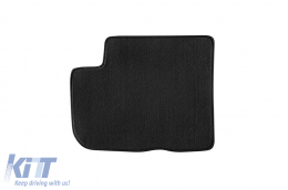 Three-layer textile floor mats suitable for Dacia Lodgy after 2012, with 5 or 7 seats, set of 4 pieces, black-image-6242434