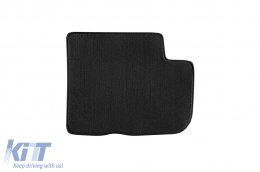 Three-layer textile floor mats suitable for Dacia Lodgy after 2012, with 5 or 7 seats, set of 4 pieces, black-image-6242435
