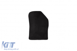 Three-layer textile floor mats suitable for Dacia Dokker combi after 2013, set of 4 pieces, black-image-6242441