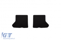 Three-layer textile floor mats suitable for Dacia Dokker combi after 2013, set of 4 pieces, black-image-6242442