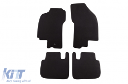 Three-layer textile floor mats suitable for Fiat Bravo, Brava 1995-2007, set of 4 pieces, black - ABFMF6022197