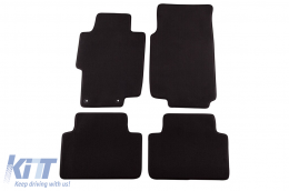Three-layer textile floor mats suitable for Honda Accord sedan, wagon 2003-2008, set of 4 pieces, black - ABFMH6022280