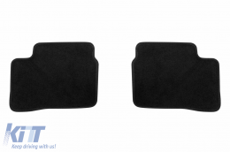 Three-layer textile floor mats suitable for Kia Picanto 2011-2017, set of 4 pieces, black-image-6242546