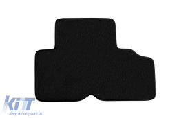 Three-layer textile floor mats suitable for Kia Carens 2013-2018, with 5 or 7 seats, set of 4 pieces, black-image-6242668