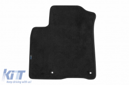 Three-layer textile floor mats suitable for Kia Niro after 2016, Niro Plug-in hybrid after 2017, set of 4 pieces, black-image-6242915