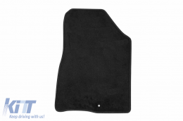 Three-layer textile floor mats suitable for Kia Niro after 2016, Niro Plug-in hybrid after 2017, set of 4 pieces, black-image-6242916